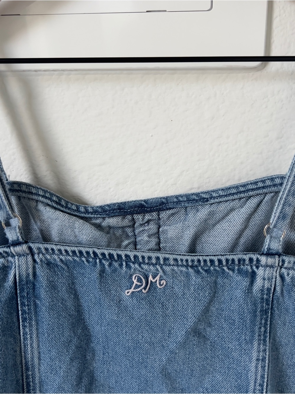 Anthropologie Damson Madder Lana Drop-Waist Mini Dress in Blue Denim - Picture 8 of 8